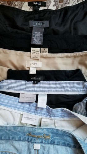 wholesale/resale lot 23 Pants Skirt Banana Republic Express AE Gap Hippie Loft