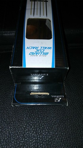 NEW Billiard Solid Wood Cue Wall Rack EastPoint Game Room Holds 6 Cues