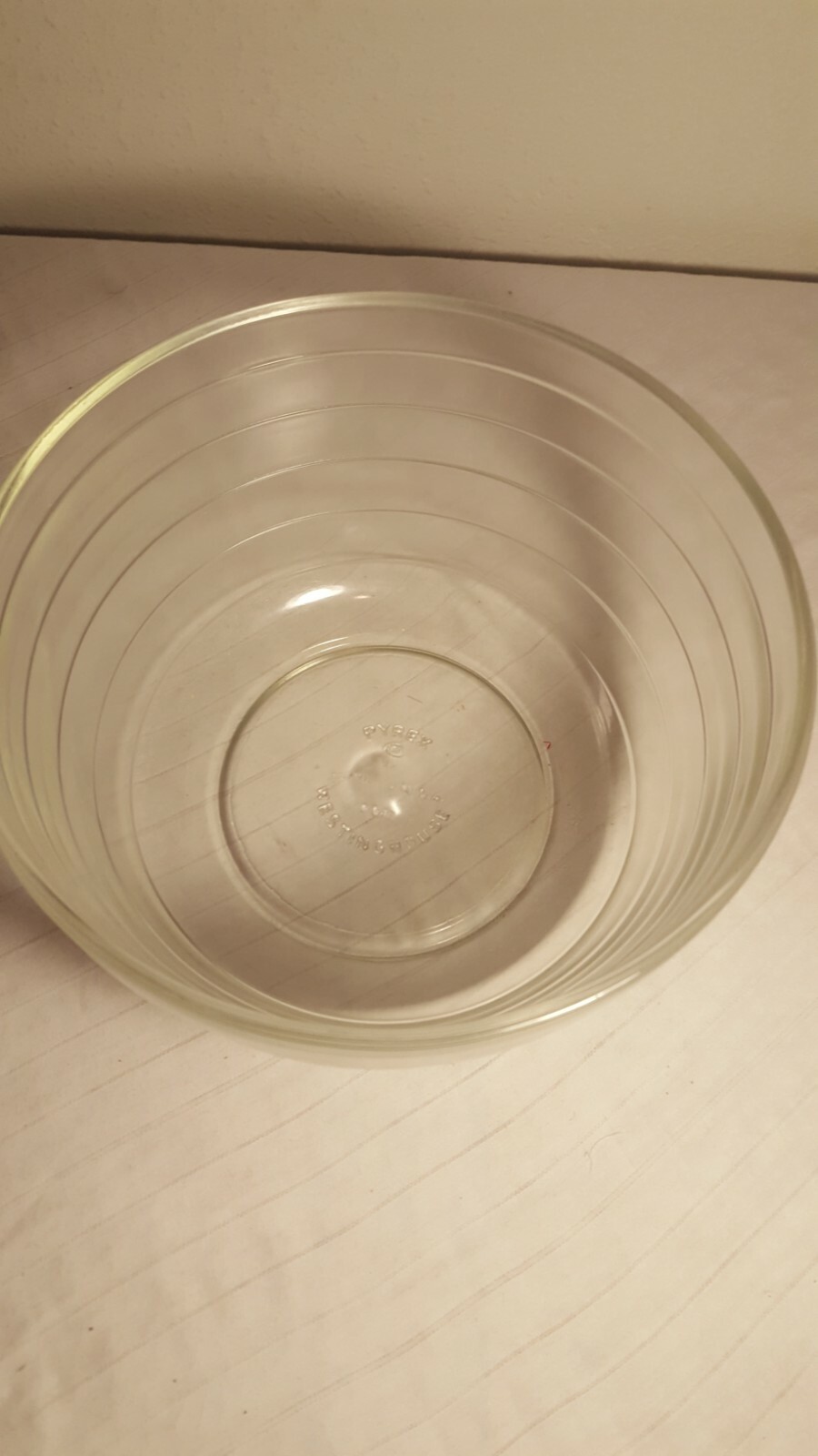 PYREX USA Vtg 3 Quart Large Glass Mixing Bowl Kitchen Ware