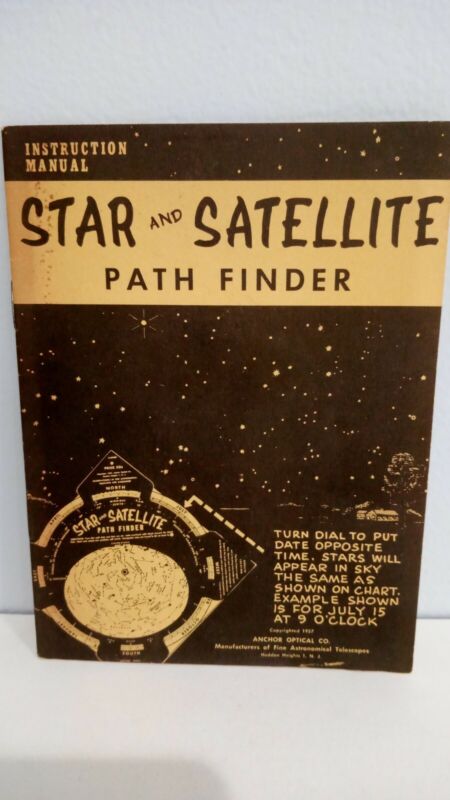 1937, Star and Satellite Path Finder Instruction Manual Anchor Official Ephemera