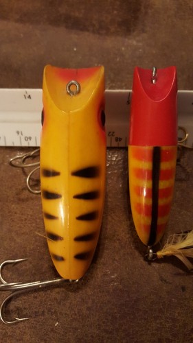 Lot of 4 Vintage MISC Plastic Lures, unknown unmarked GOOD USED CONDITION