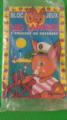 Les Lapinos font du sport, s'amusent en vacances bloc Jeux 1998