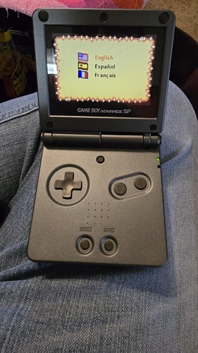 Gray Graphite Shell Case for GBA SP Gameboy Advance SP