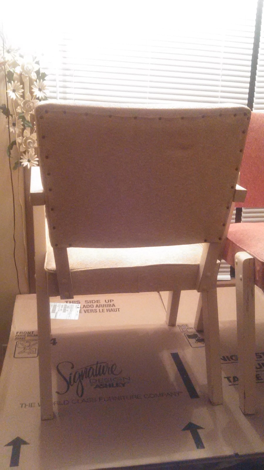 SET OF MID CENTURY MODERN BY BAUMRITTER FOR VIKO ZEE ARM VINYL SEAT RETRO CHAIRS