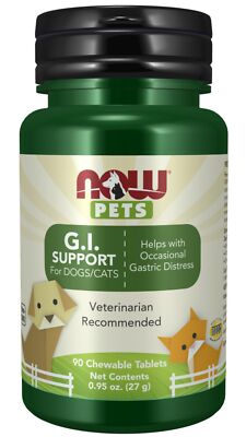 Now Foods Pet GI Support 90 жевательных таблеток