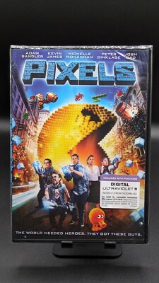 Pixels (DVD, 2015) Adam Sandler Video Game Comedy Movie (Sealed)