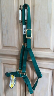  WEAVER HUNTER GREEN HORSE NYLON BUCKLE HALTER NonADJUSTABLE Large
