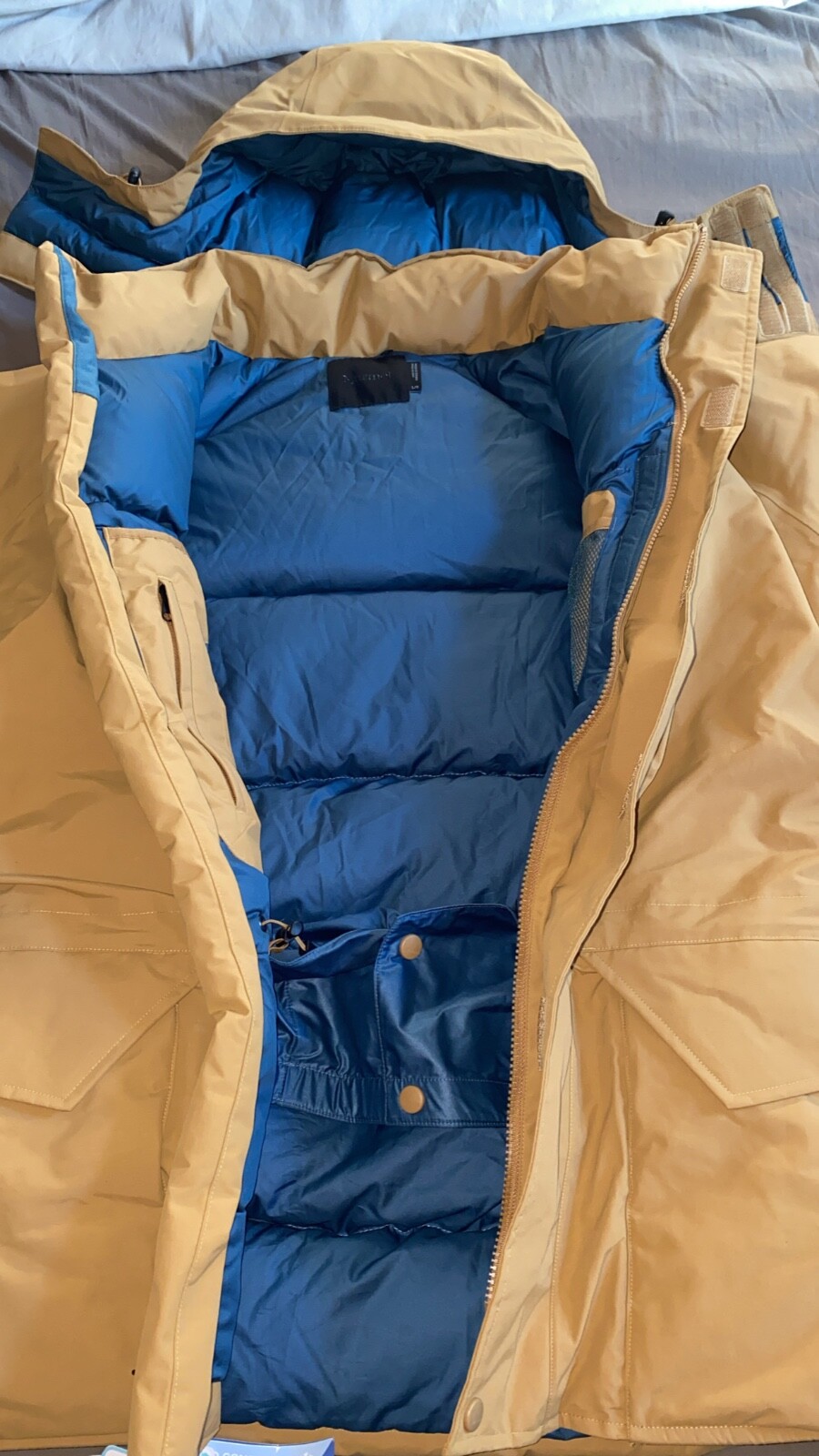 Pre-owned Marmot Men's Mammoth Parka Scotch Color Brand Authentic Large Medium Xl