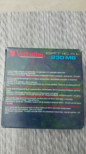 Verbatim Optical 230MB 3.5
