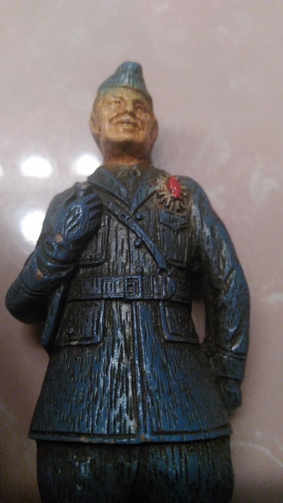 Syroco Captain Sparks Pressed Wood 1930s Comic Cartoon Figurine One of a Kind!