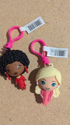 Barbie Series 1 Bag Clip LOT OF 2 - Superstar & First Black Barbie