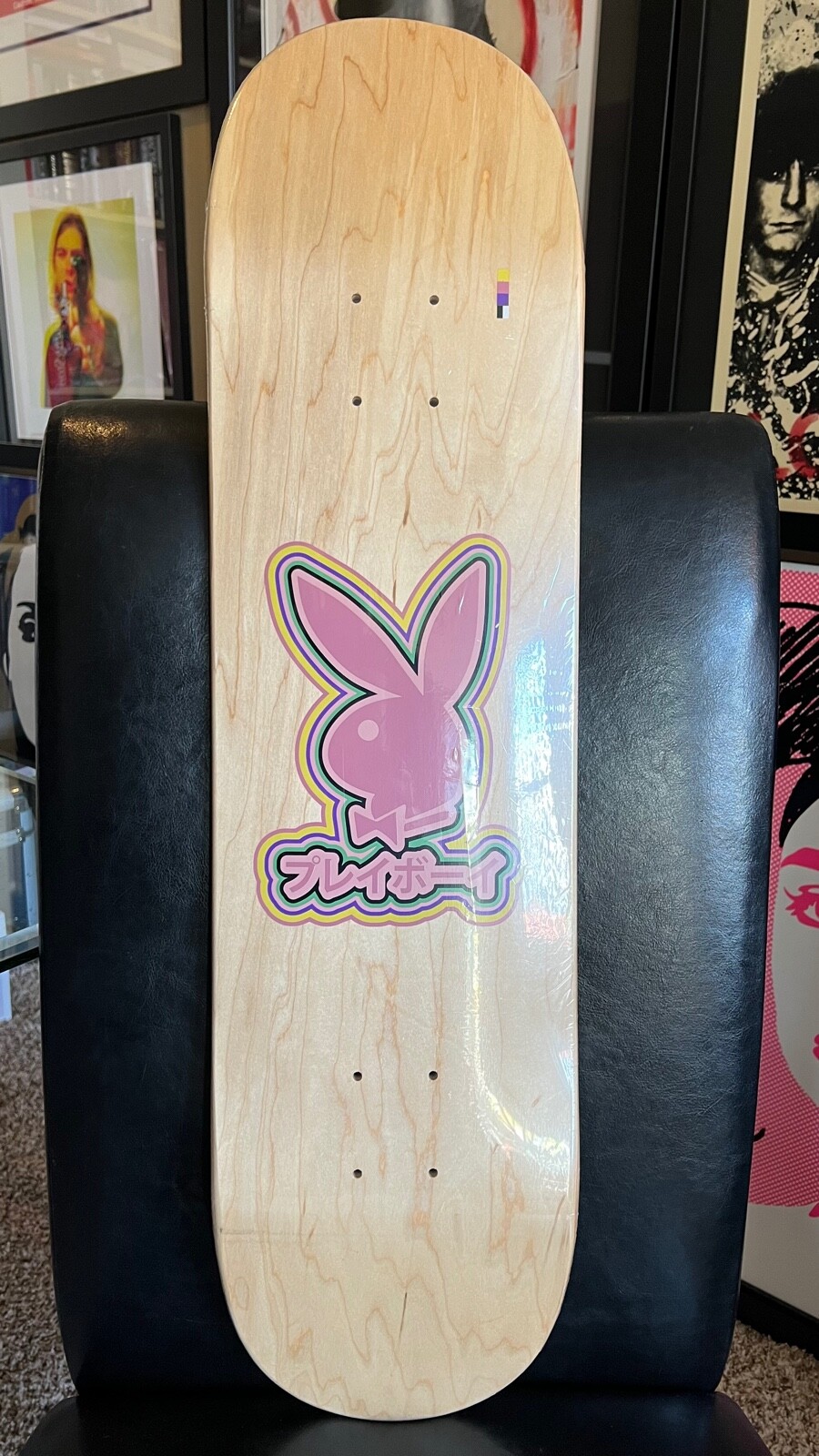 **LIMITED EDITION** COLOR BARS PLAYBOY TOKYO SUPREME SKATE DECK HAWK SKATEBOARD