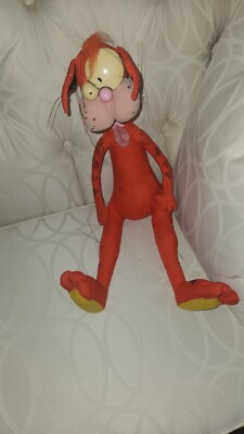 Bloom County Bill The Cat Vintage 1987 Plush Stuffed. Perfect Condition
