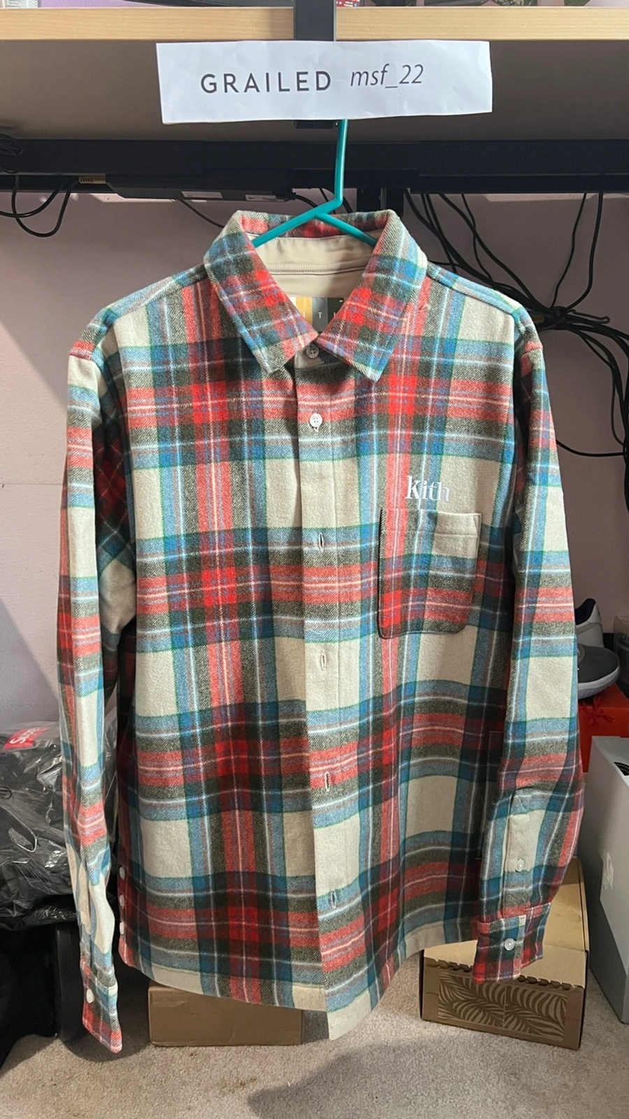 Kith Check Plaid Ginza size S