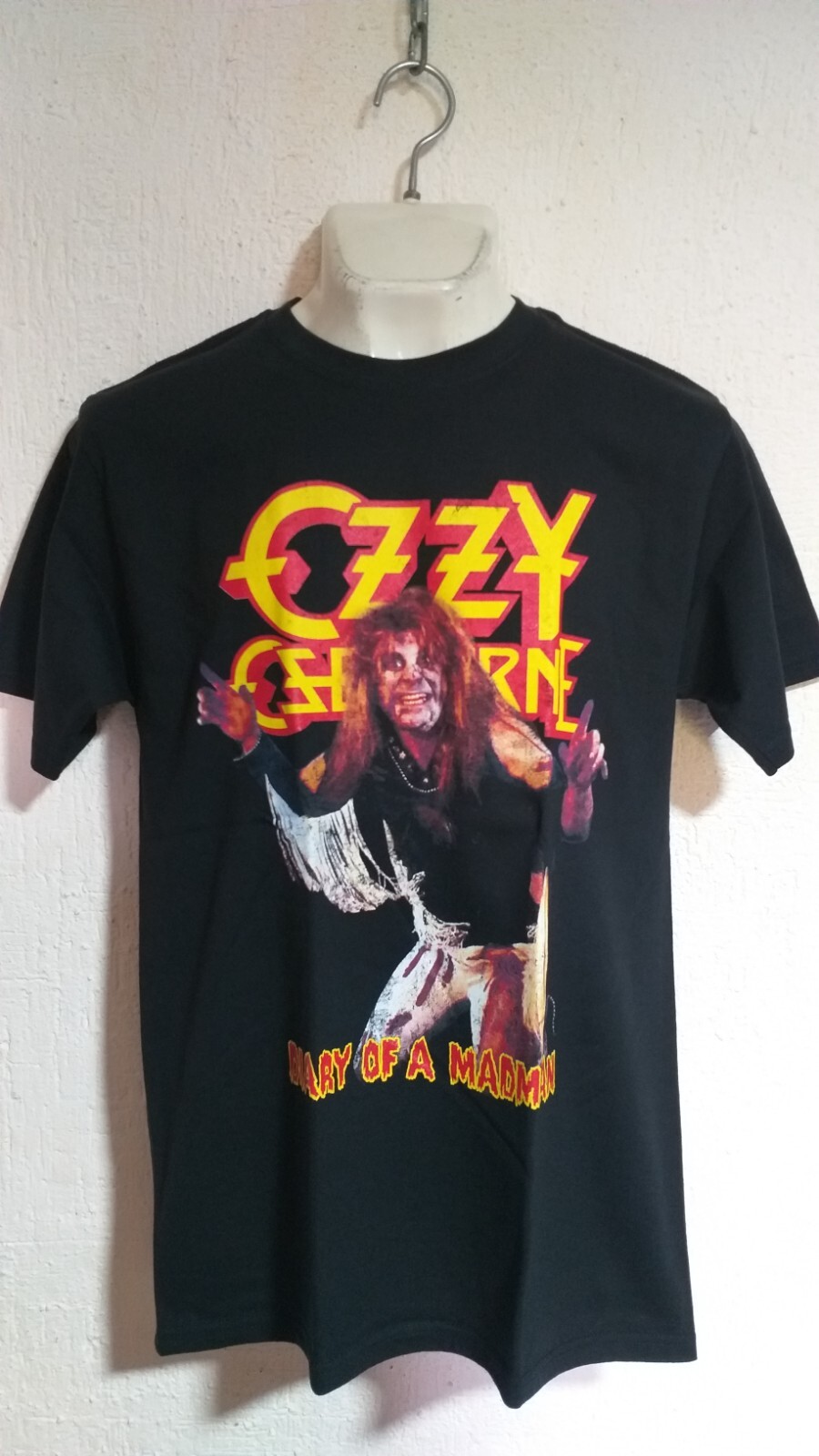 Ozzy Osbourne diary madman T shirt heavy metal black sabbath