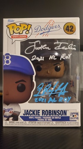 Randy Arozarena Jonathan India Signed Jackie Robinson Funko