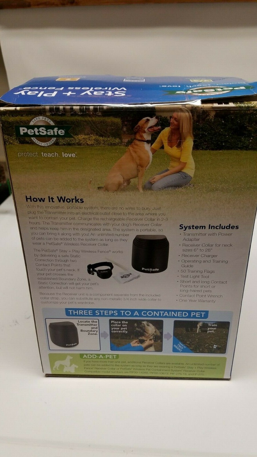 PetSafe PIF00-12917 Stay & Play Wireless Fence One Collar Included