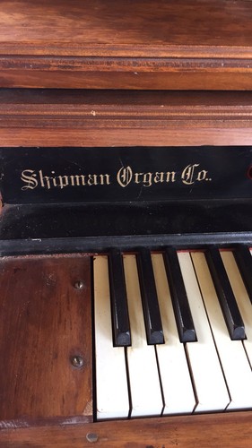 Antique 1905 Shipman Organ Co. Pump Organ Bevelled Mirror ELKIN NC