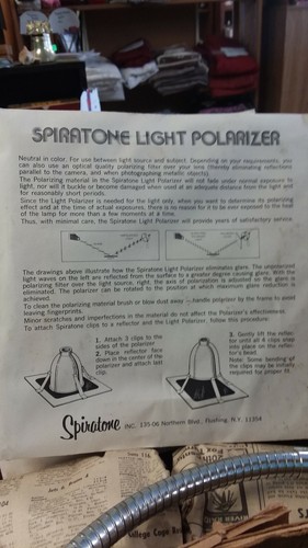 Vintage Complete C Spiratone Lighted Camera Copy Stand, Light Table, Light Stand