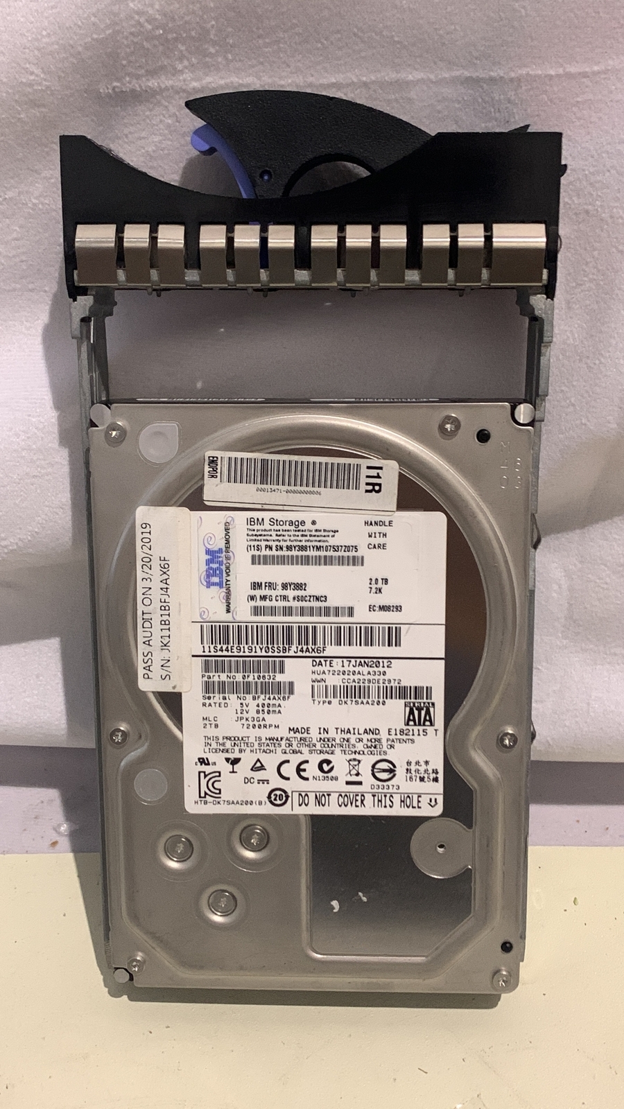 IBM 98Y3882 98Y3881 2TB 7200RPM SATA 3Gbps Hot Swap 3.5