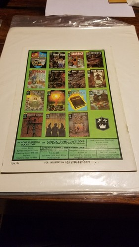 Jack T. Chick CRUSADERS EXORCISTS 1975 PRINT