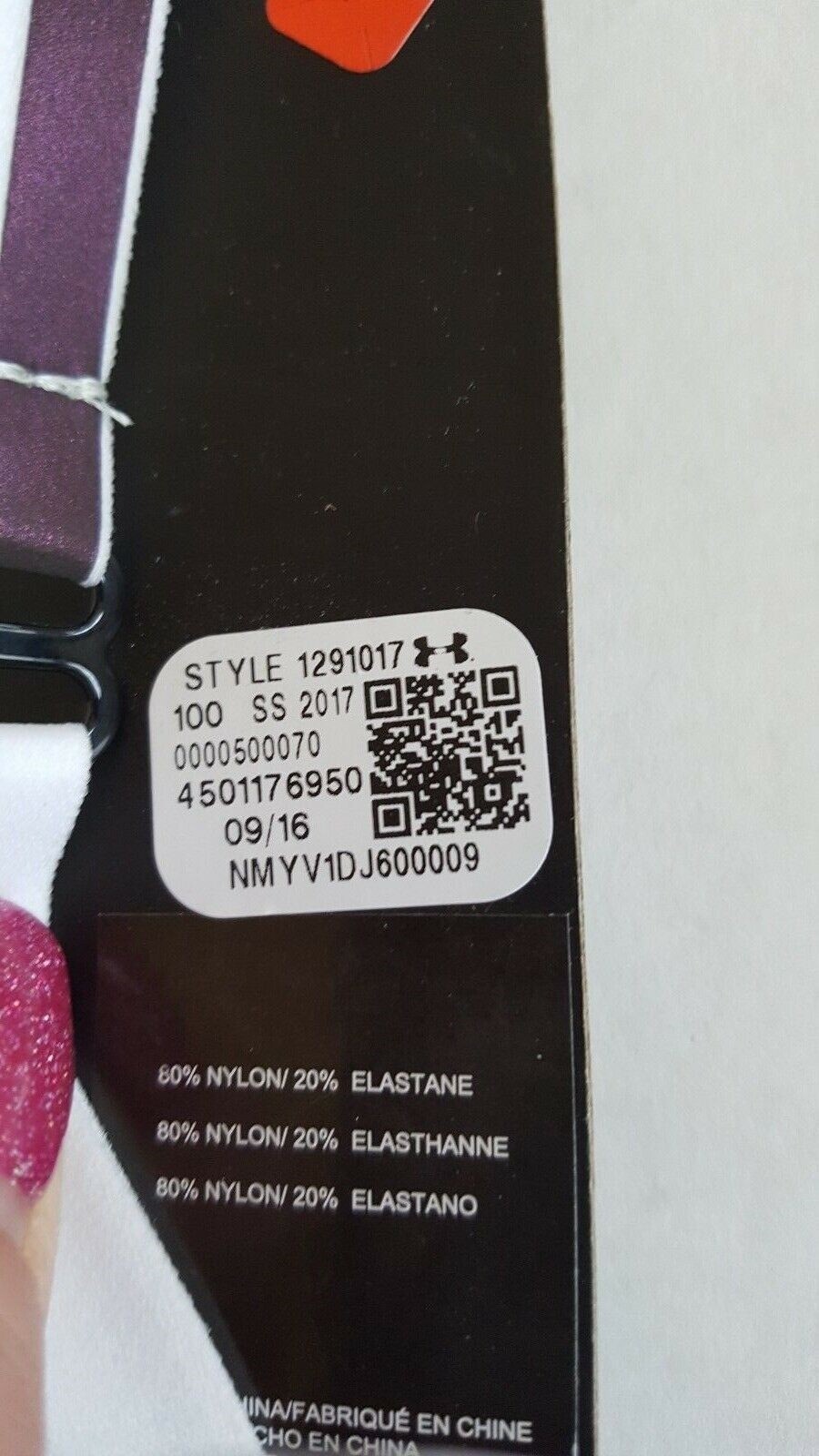 Under Armour Women's Reflective Headband Purple and White New