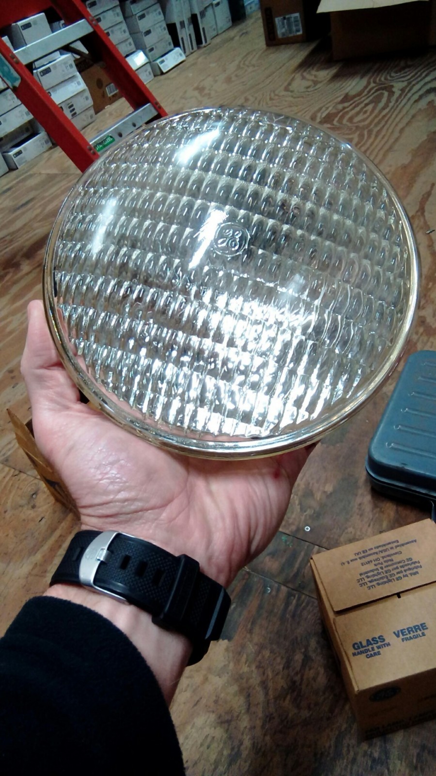 GE 300 WATTS PAR 56 12 VOLTS PROJECTOR LAMPS, PART # 23427 - QTY. OF 3