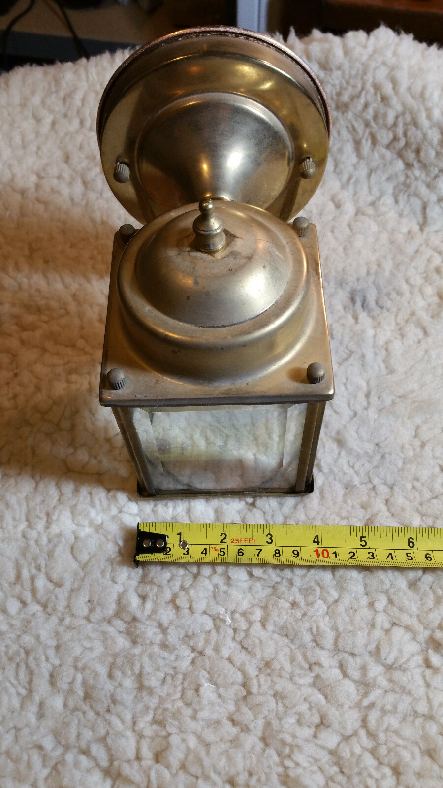 VINTAGE BEVELED GLASS LIGHTED WALL LIGHT FIXTURES SCONCES