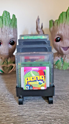 4 Slot Tilted Nintendo Gameboy Cartridge Holder/Stand Display For Desk or Shelf