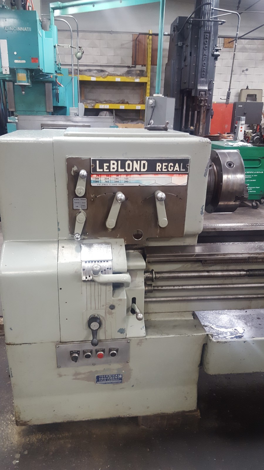 LEBLOND REGAL ENGINE LATHE LARGE TURNING