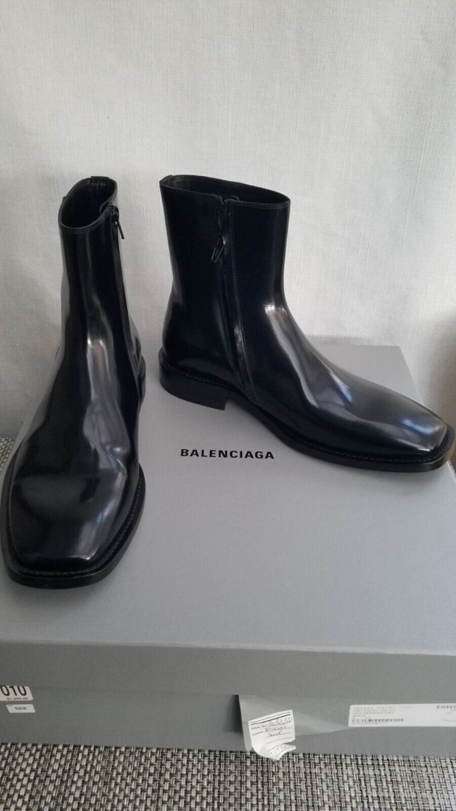 New Men's Balenciaga Black Patinated Leather Boots | eBay New Men's Balenciaga Black Patinated Leather Boots | eBay