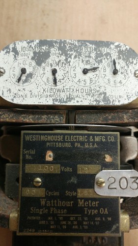 Old Vintage Electric Meter Base