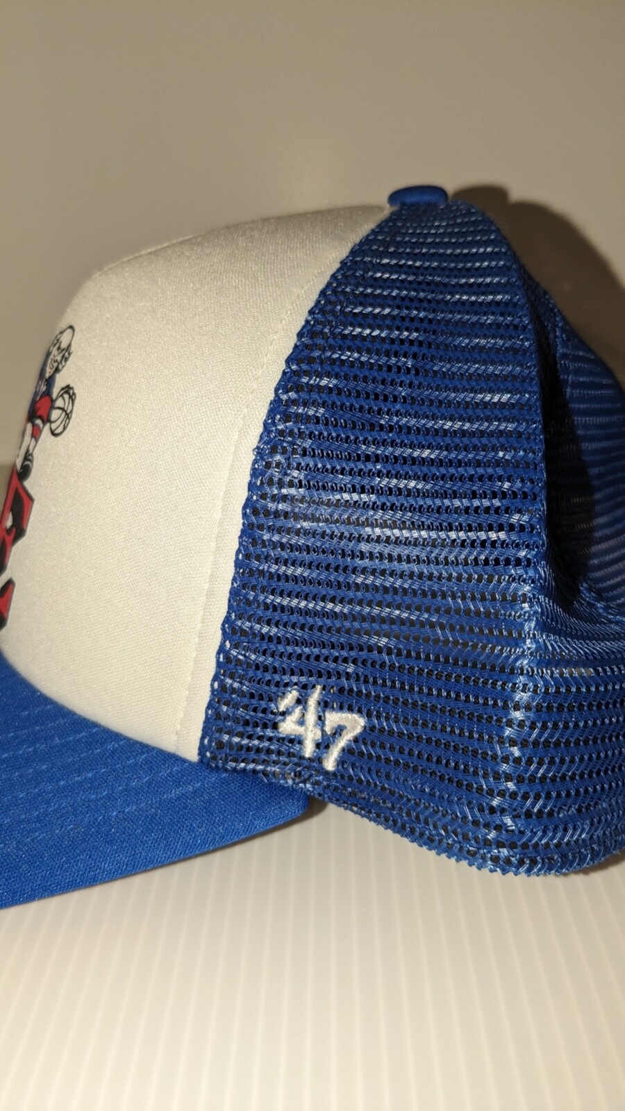 47Brand 47' Philadelphia 76ers Sixers Foam Mesh Trucker Hat Snapback Ben Frankli
