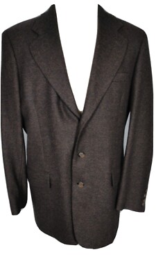 Gant The Blazer Mens Sz 42L Brown Soft 109% Wool Sport Coat Blazer B41