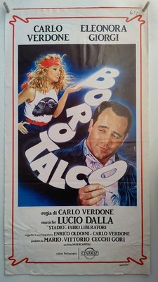 Locandina BOROTALCO Verdone GIORGI Dalla STADIO CINERIZ  LIBERATORI CECCHI GORI