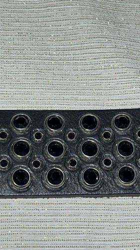Pre-owned Handmade Robins Jean, Hand Made Leather Belt W/ Blk Swarovsky 100% Hand Made In Italy
