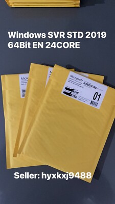 Windows Server 2019 x64 Bit STANDARD 24 CORE License Key+DVD