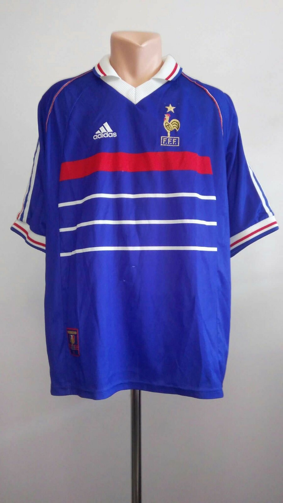 Football shirt soccer FC France Home 1998/1999/2000 Adidas Football shirt soccer FC France Home 1998/1999/2000 Adidas
