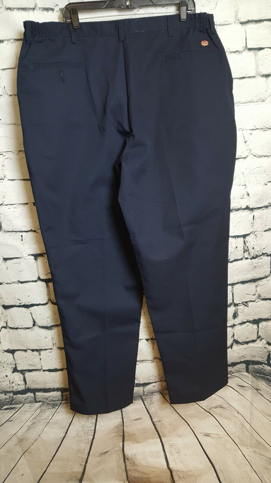 Red Kap Plus Women's Blue Elastic Waist Flat Front Work Pants(Size 24W; 42 X 32)