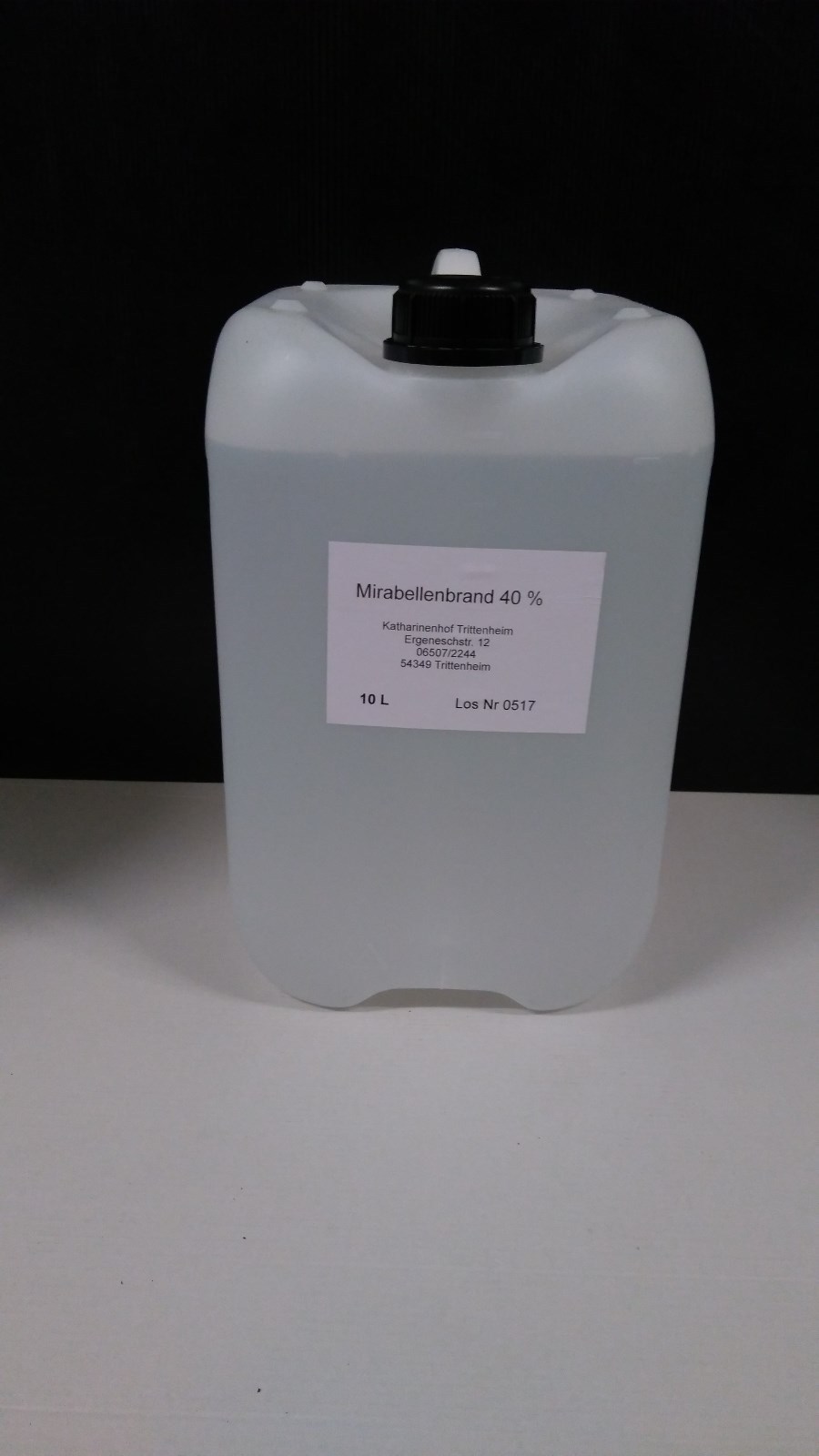 Mirabellenwasser  Mirabellenbrand Mirabellen Brand 40 % 3 L