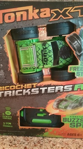 Tonka XT Ricochet Stunt Pro R/C Vehicle 2 Sided Freestyle Stunts