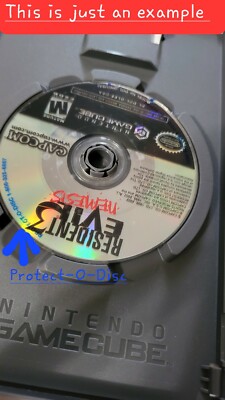 Gamecube Protect-O-Disc-Mario/Resedent evel/Smash Bros - clear stick film 