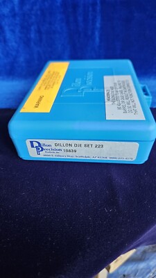 Dillon Precision RL550 .223 Remington 3-piece steel Reloading Die Set 10839