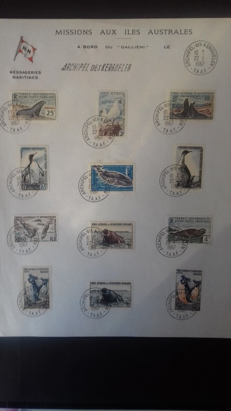 Terres Australes Et Antartiques Obliteres Sur 3 Feuilles Differentes