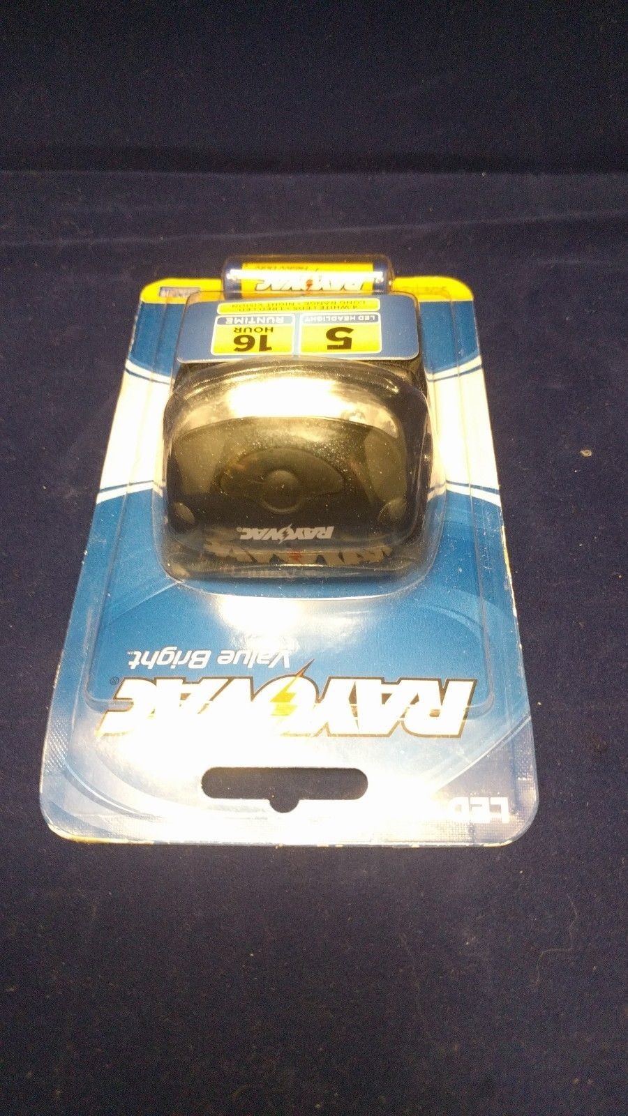 Rayovac Value Bright 14-Lumen 5 LED Headlight w/ Batteries New & Free Shipping!