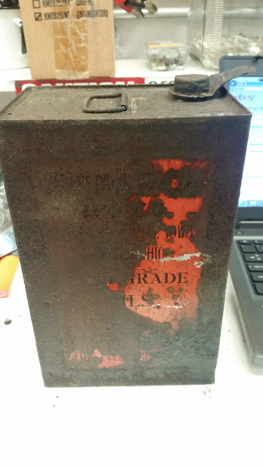 Monaarch Harvester 1 Gallon Oil Can VERY RARE