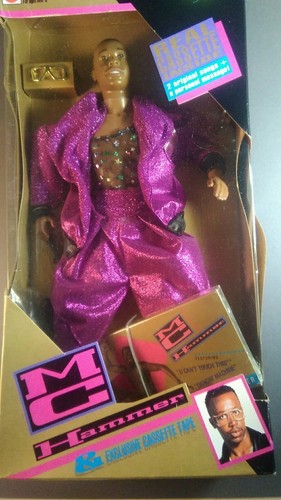 M C HAMMER DOLL & CASSETTE TAPE  1991 MATTEL