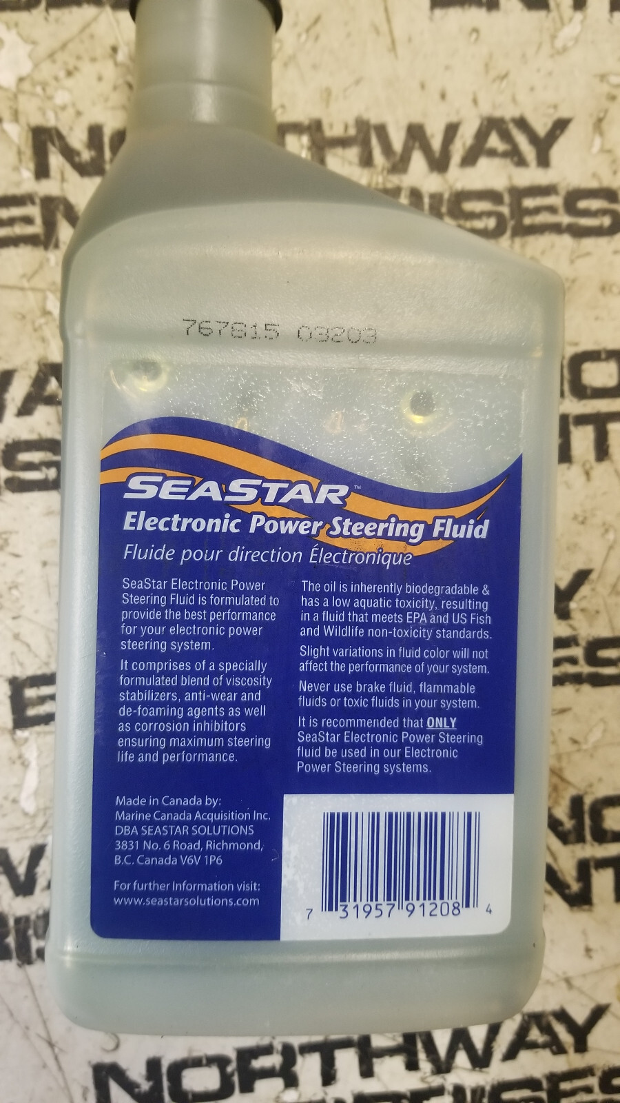 SeaStar Electronic Power Steering Fluid (EPS) - 1 qt. | Dometic HA5482 - Picture 2 of 3