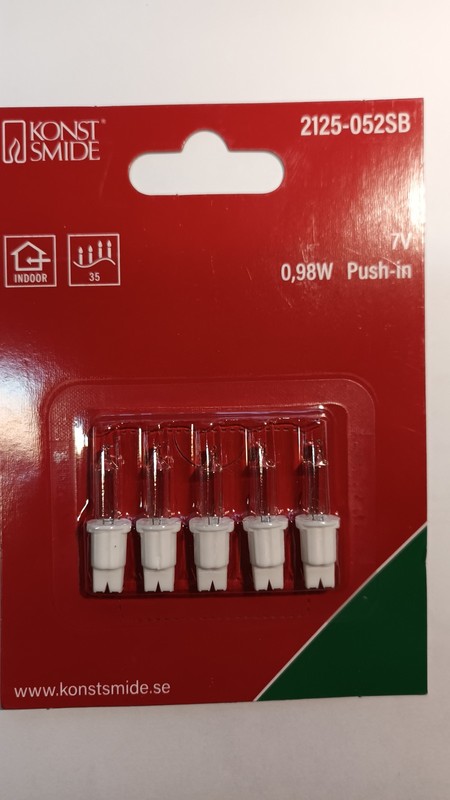 Konstsmide ErsatzlÃ¤Mpchen 2125-052 7v Klar