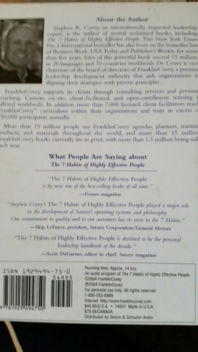 The 7 Habits of Highly Effective People : Powerful Lessons in Personal Change b…